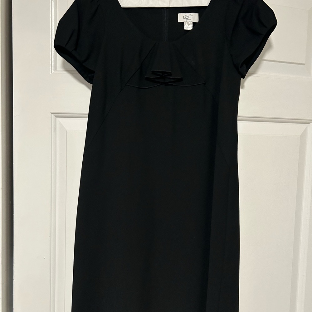 LOFT Elegant Black Mini Dress